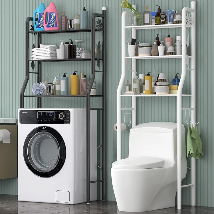 Punch-Free Over Toilet Storage Rack