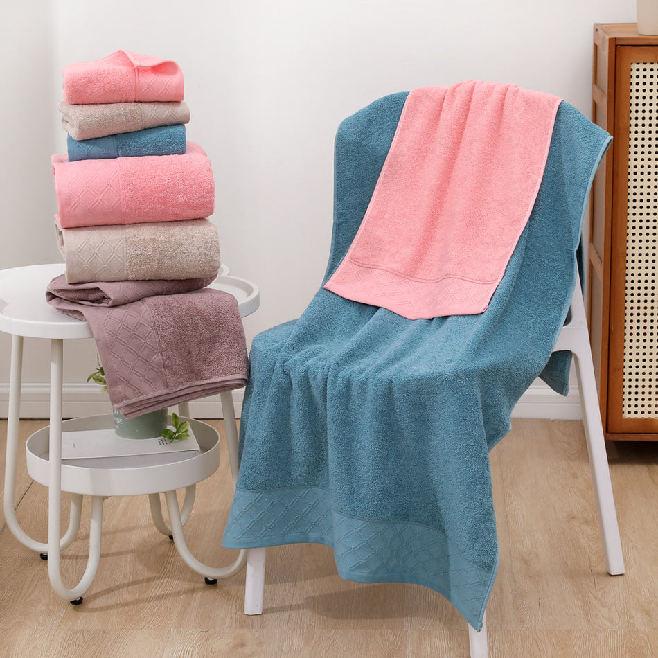 Quick-Dry Cotton Bath Towel – Fitness, Swimming & Home