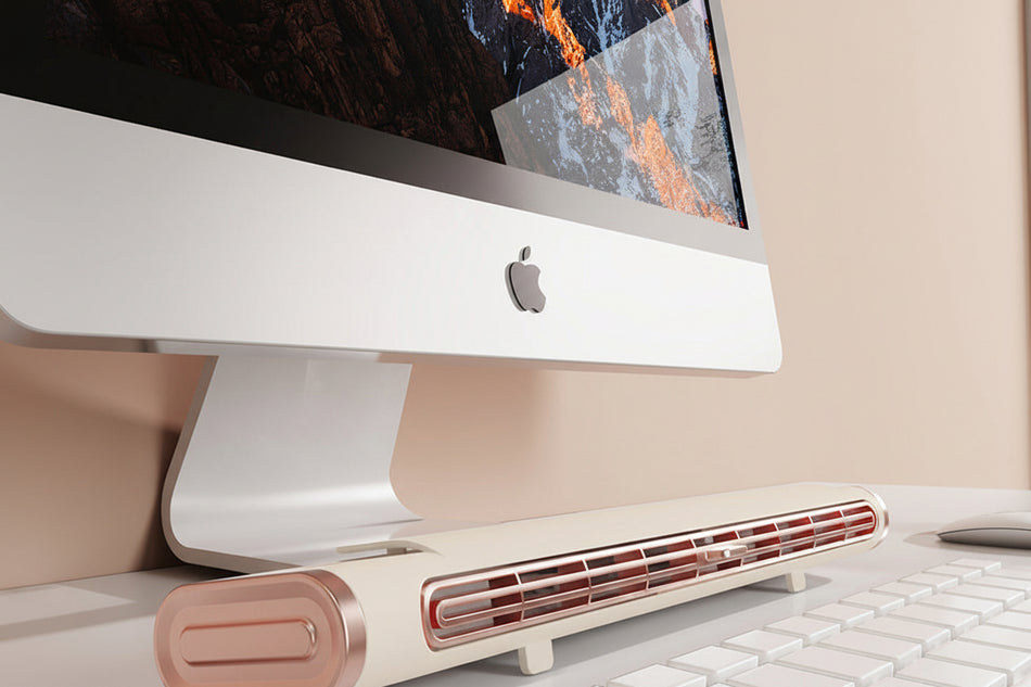 USB Rechargeable Bladeless Tower Fan for Home Use