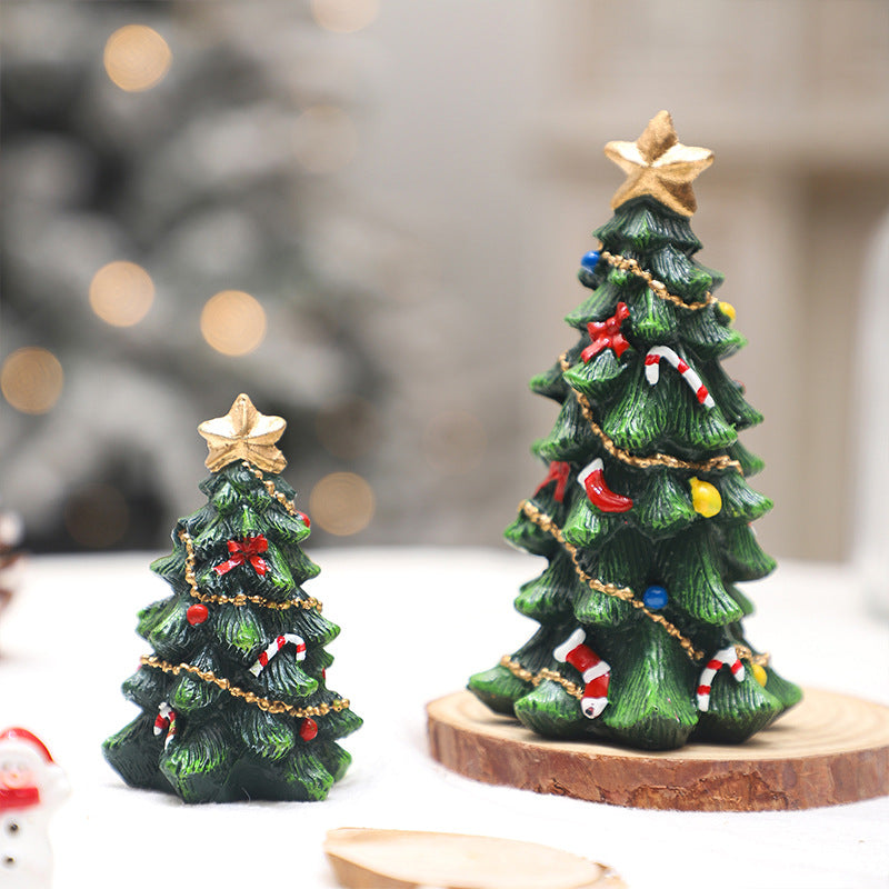 European-Style Mini Christmas Tree – Desktop Decor