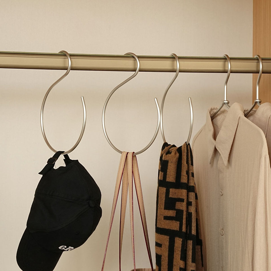 S-Shaped Aluminum Scarf & Towel Hanger (5 pc)