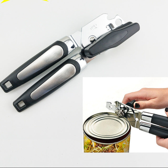 Three-in-One Manual Multi-Functional Can Opener - 2 Pc