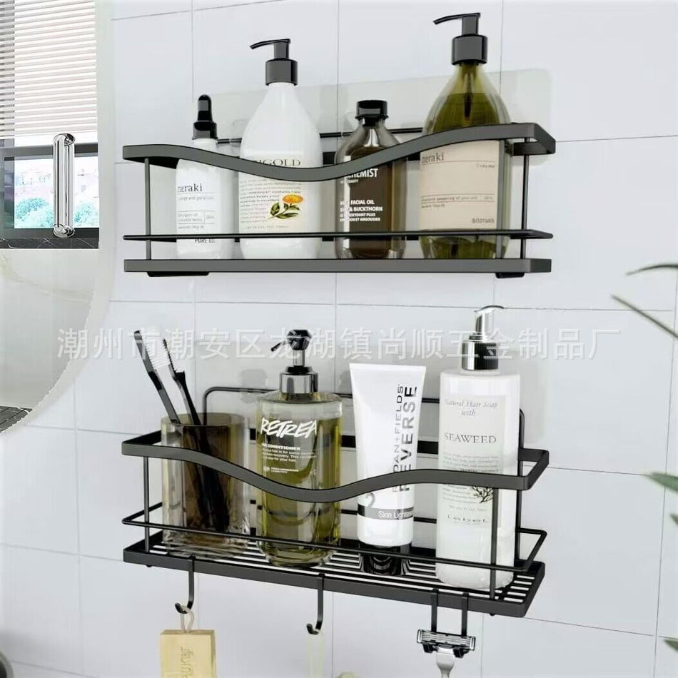 Punch-Free Wall-Mounted Toilet Storage Rack