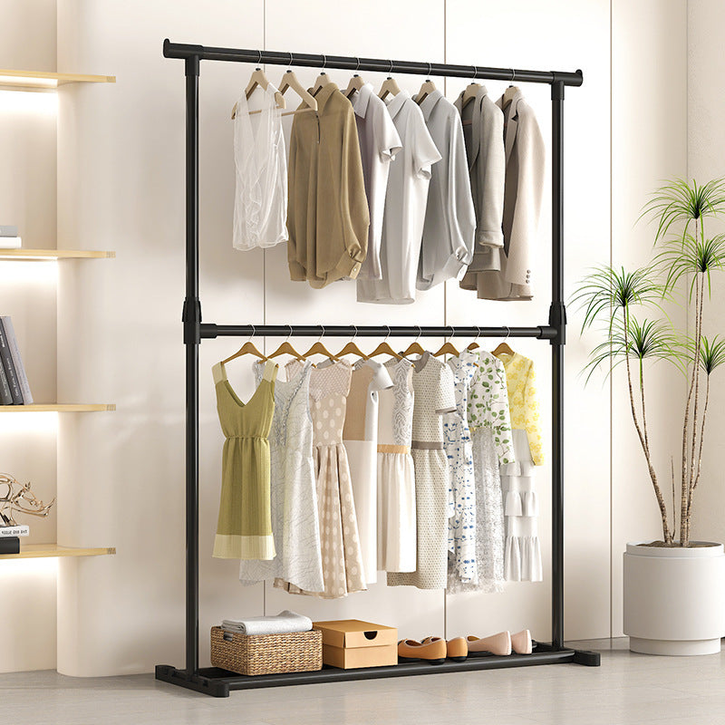 Vertical Double-Layer Folding Drying Rack – Space-Saving Floor Clothes Stand for Rental Homes, Dormitories & Balconies in Nepal
