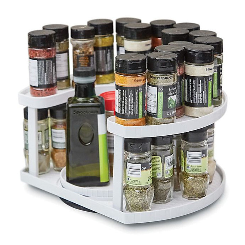 360° Rotating Storage Rack – Multi-Layer Kitchen & Cosmetic Organizer