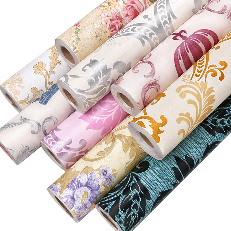 European Style Waterproof PVC Self-Adhesive Wallpaper