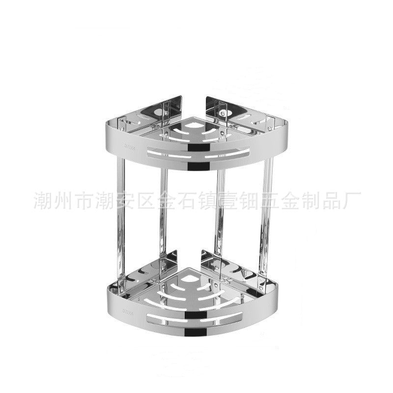304 Stainless Steel Tripod Bathroom Corner Storage Rack