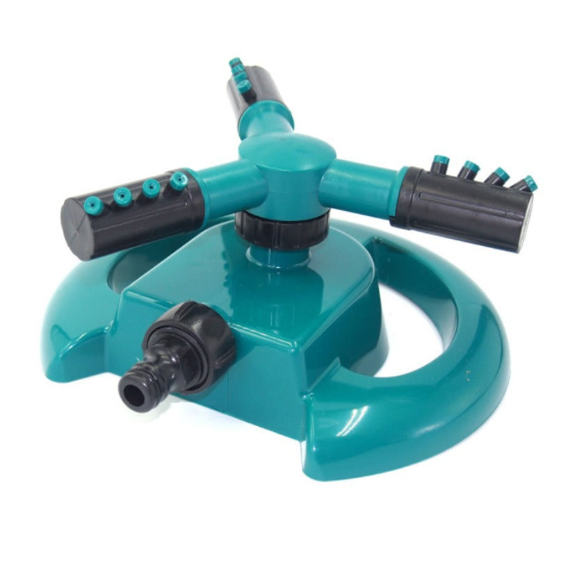SNJUE 360° Rotating Lawn Sprinkler – Crescent Big Three-Fork Sprinkler