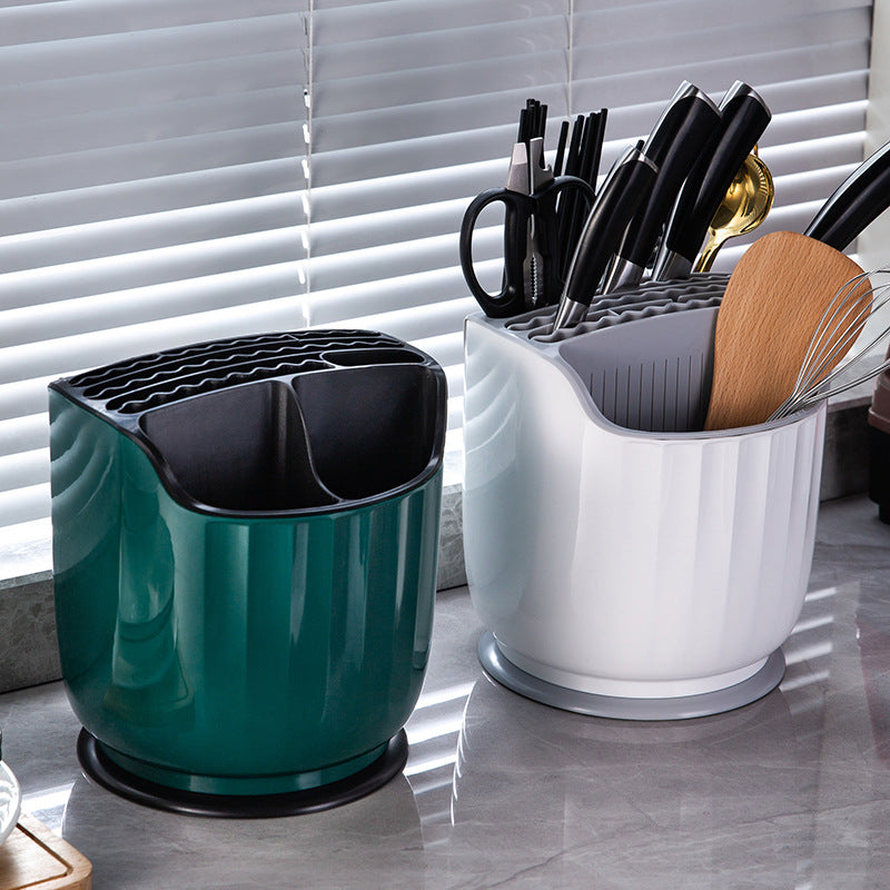 Rotatable Chopsticks and Knife Storage Rack