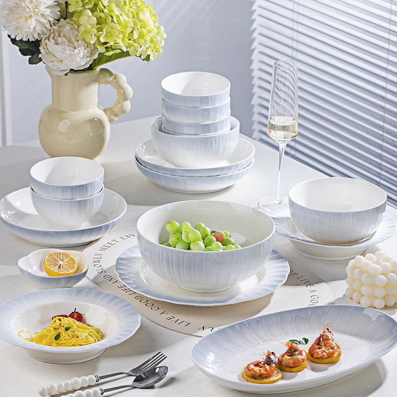 Underglaze Ceramic Tableware Set – Rice & Soup Bowls