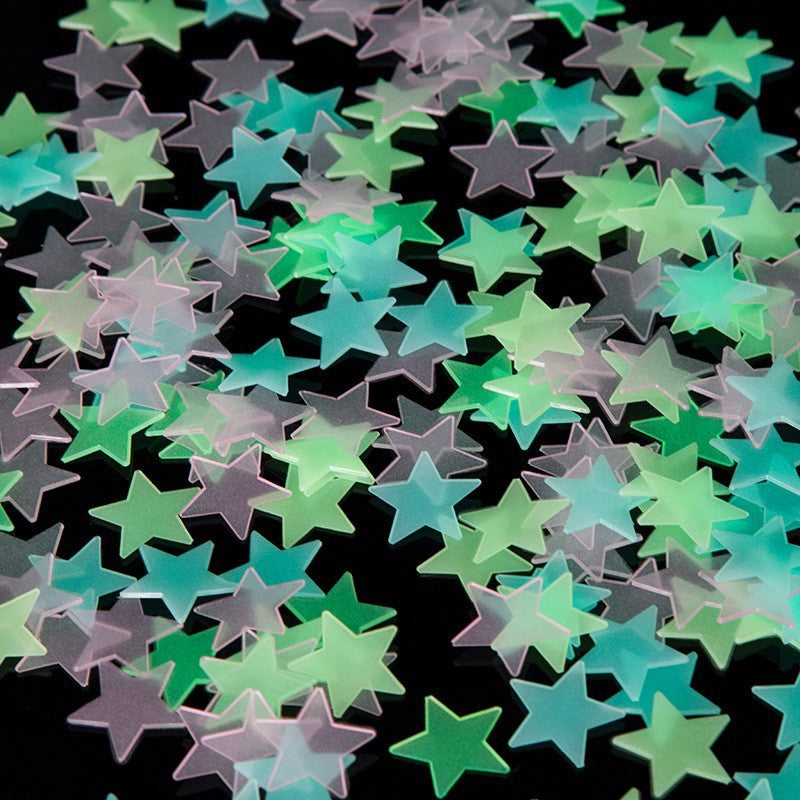 3D Glow-in-Dark Star Stickers – 3cm Baby Room Decor