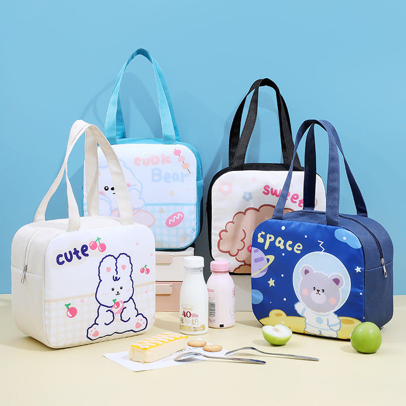 Cartoon Oxford Insulated Lunch Bag – Large & Portable
