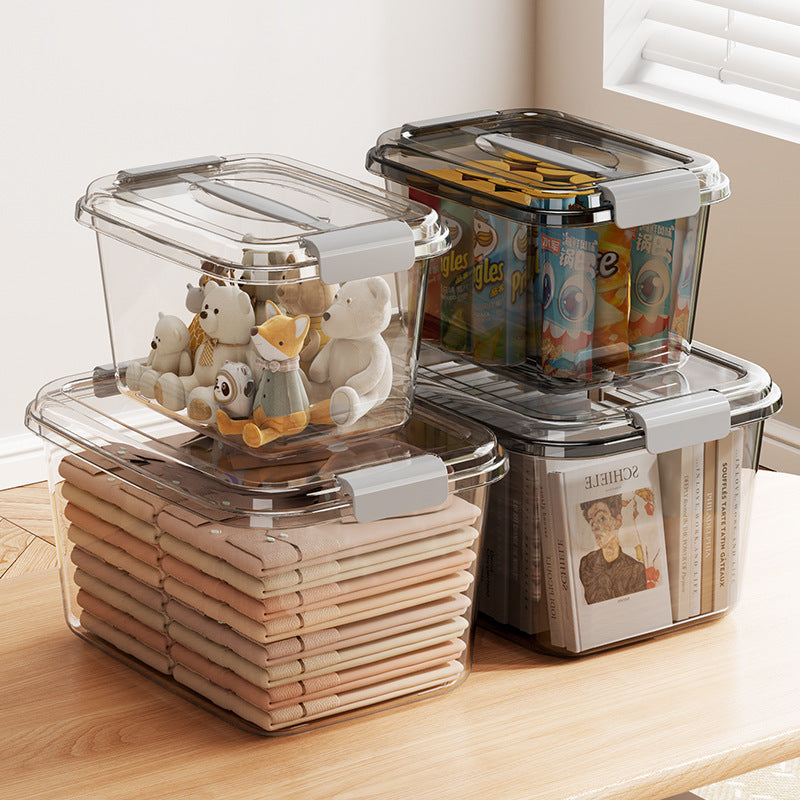 Clear PET Storage Box with Lid | Moisture-Proof Organizer