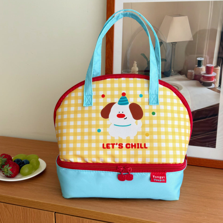 Cute Cartoon Insulated Large Lunch Handbag