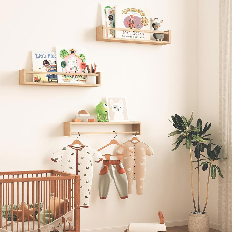 Wall-Mounted Hand-Made Storage & Display Rack