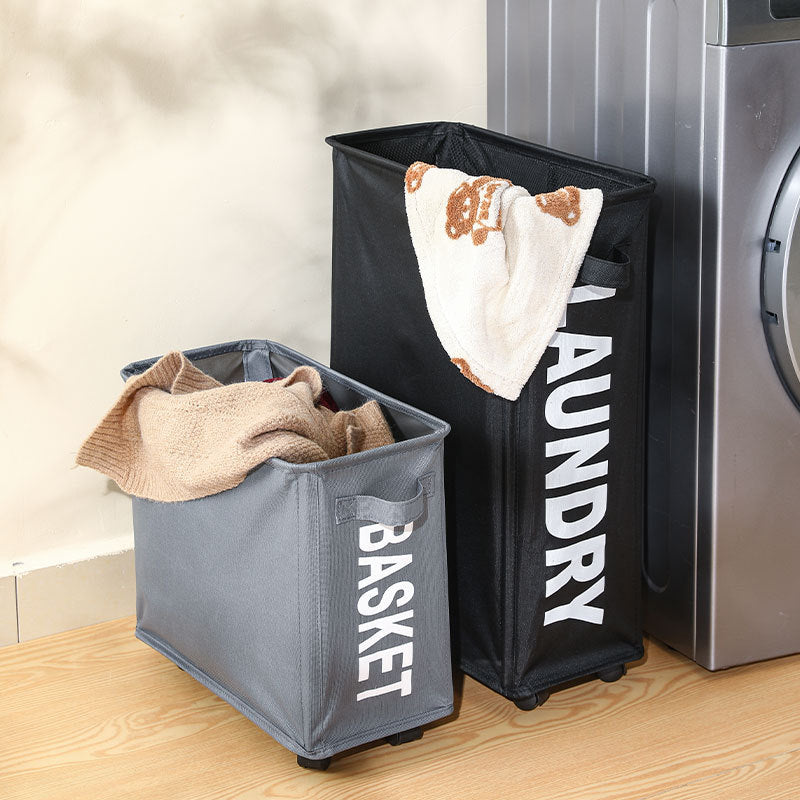 Wheeled Oxford Cloth Laundry Basket – Large Dirty Clothes Storage Bin