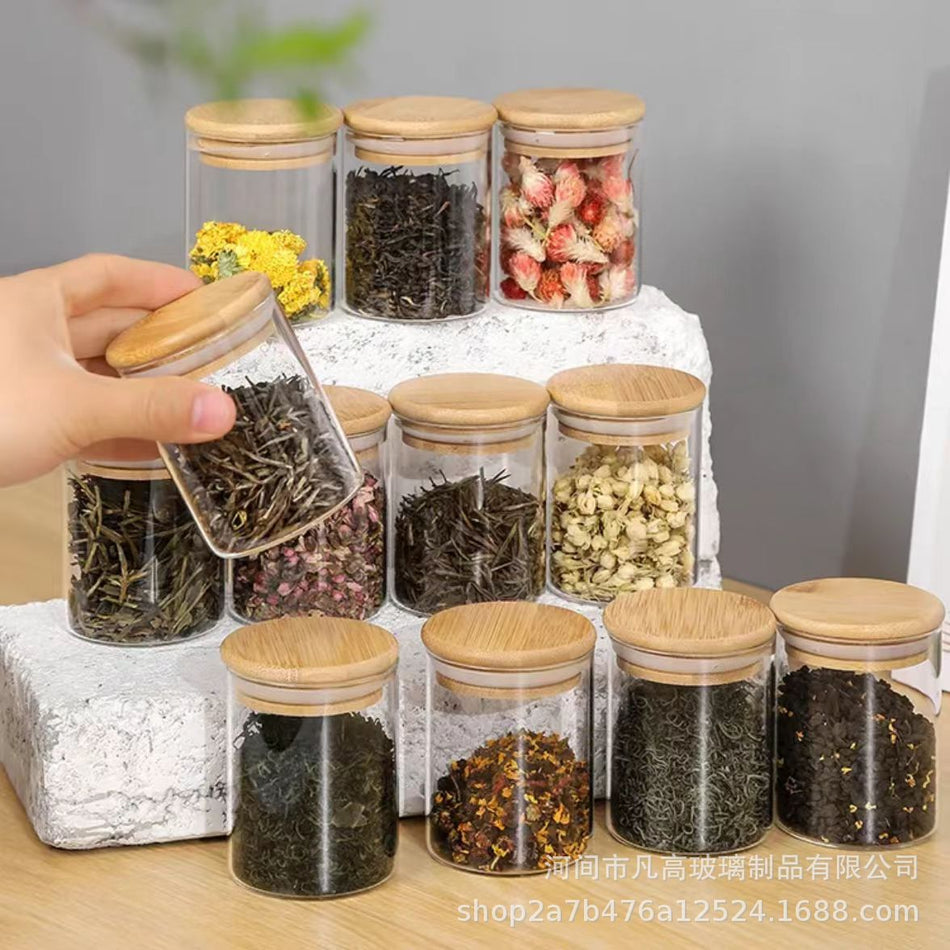 24-Piece High Borosilicate Glass Jar Set