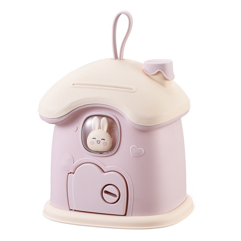 Cute Mushroom House Piggy Bank – Kids’ Cartoon Savings Toy