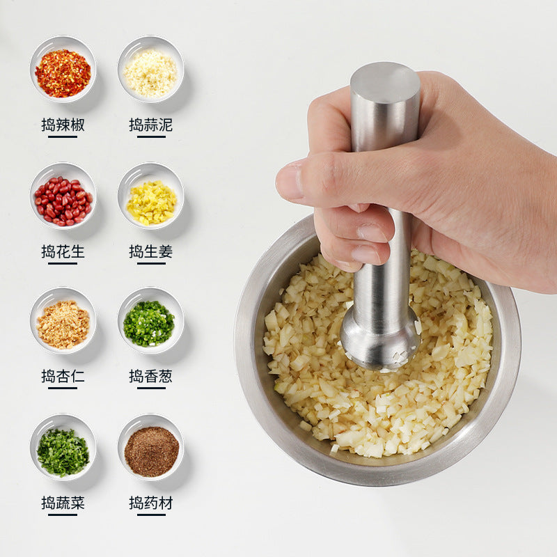 Stainless Steel Mortar and Pestle Grinder