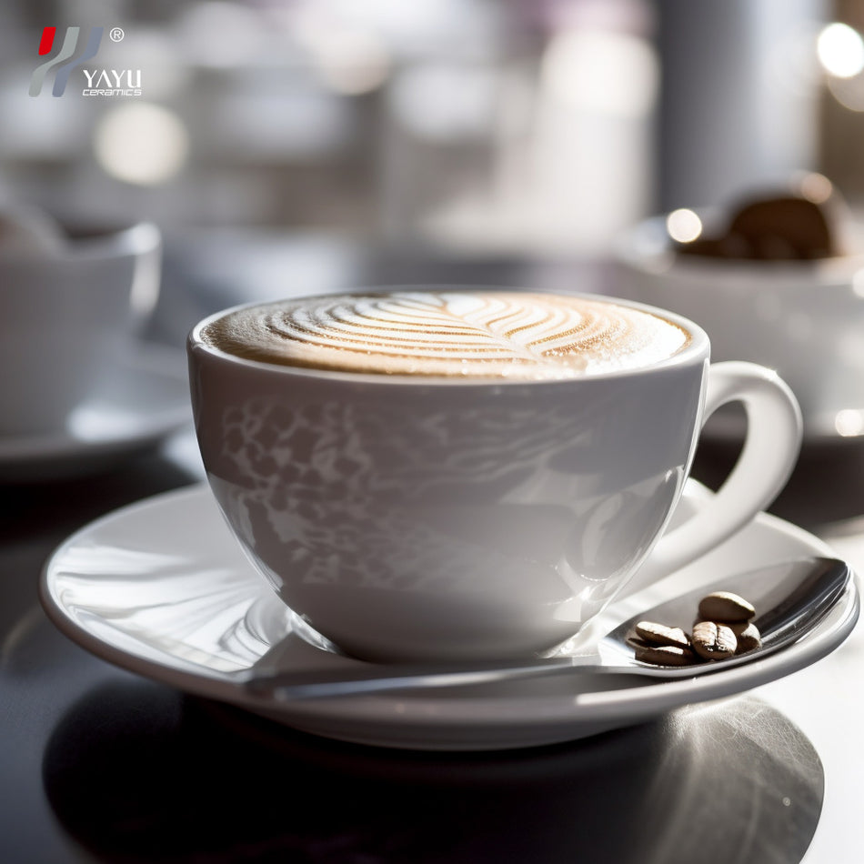 Australian Ceramic Coffee Cup Set White Hotel Home Mug