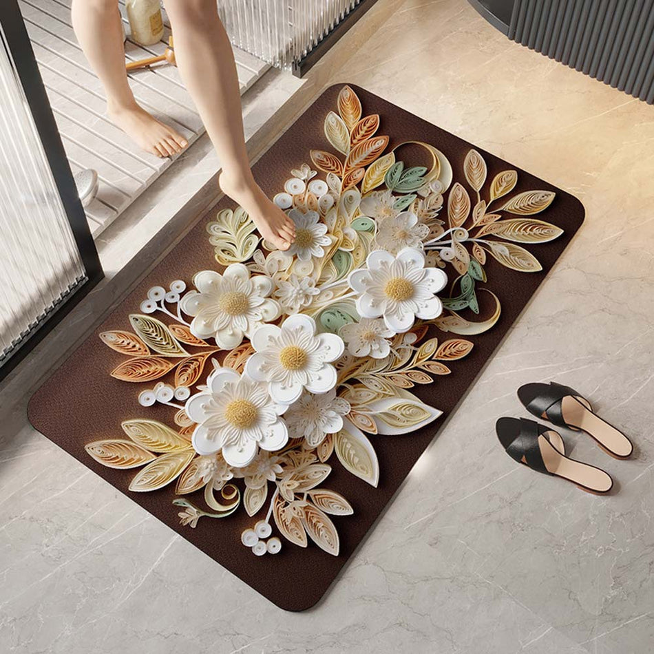 Diatom Mud Luxury Non-Slip Bathroom Floor Mat