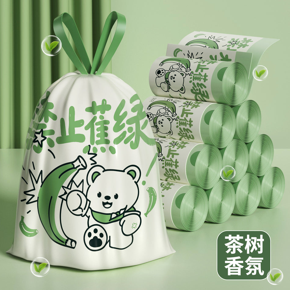 Banana Green Satchel Garbage Bag – Tear-Free & Thickened PE Material