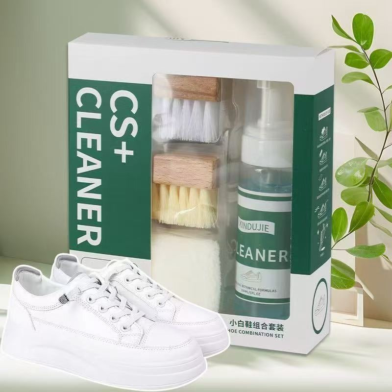 White Shoe Cleaning and Maintenance Mousse Set