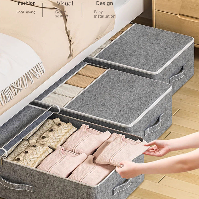 Portable Under-Bed Storage Bag with Full Window