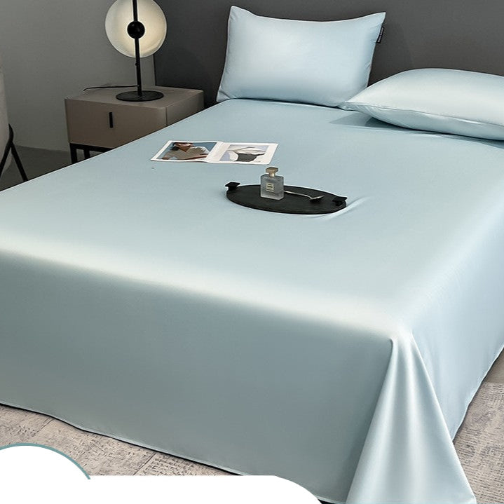 Cool Ice Silk Bed Sheet Three-Piece Set