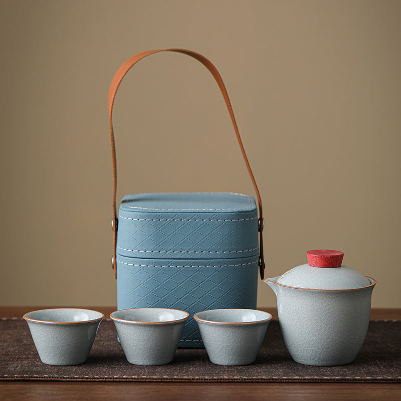 Ru Kiln Portable Kung Fu Tea Set – Custom Logo