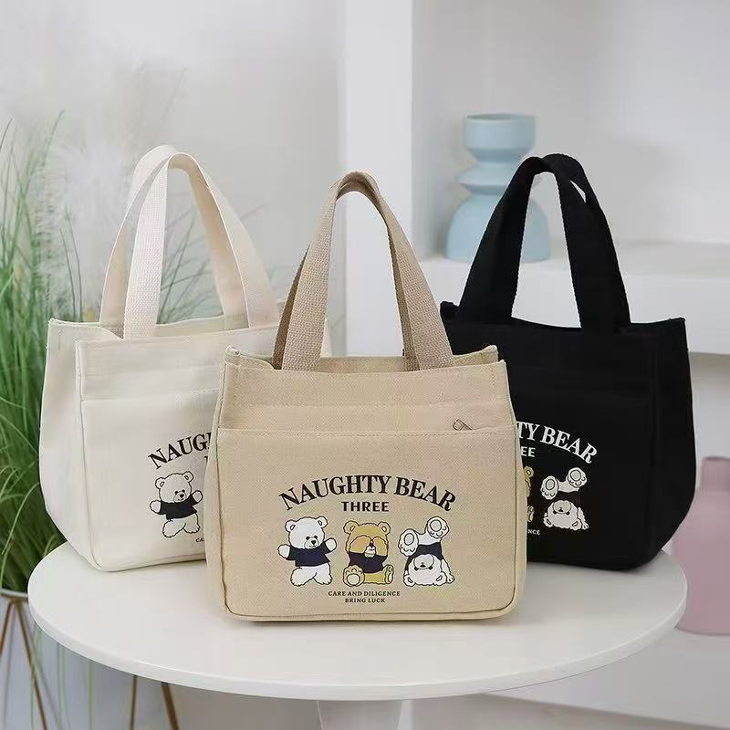 Fashion Canvas Lunch Handbag for Women