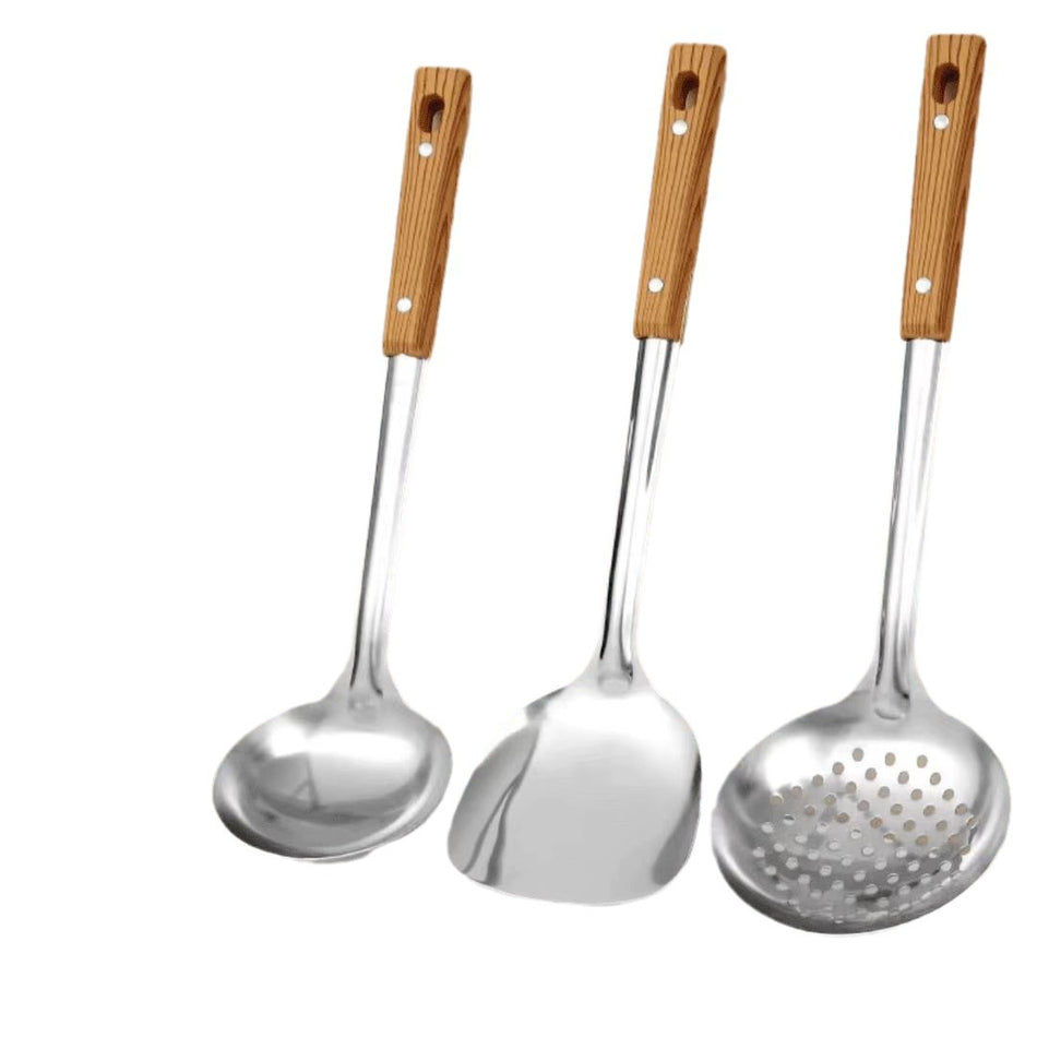 Stainless Steel Kitchen Utensil Set – Spatula & Cooking Spoons
