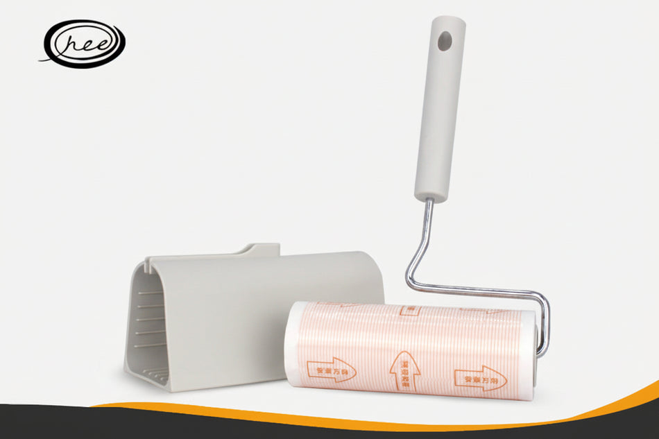 Dual Adhesive Tearable Lint Roller for Carpet & Clothes