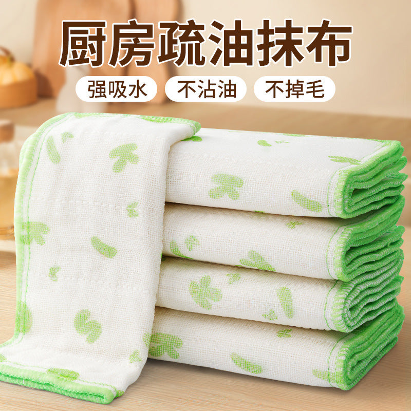 Thick Cotton Yarn Oil-Free Absorbent Dish Cloth