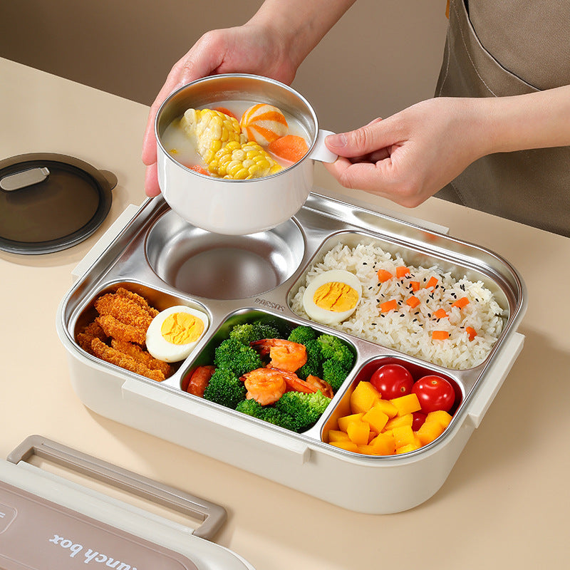 316 Stainless Steel Large-Capacity Separated Insulated Lunch Box