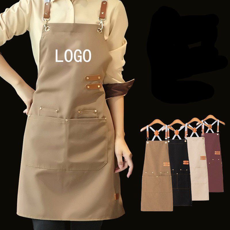 Waterproof Canvas Waist Apron with Custom Logo