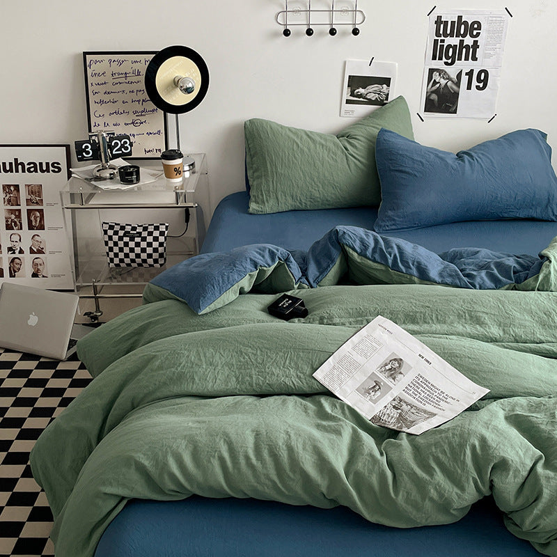 Washed Cotton Japanese Style Bed Set