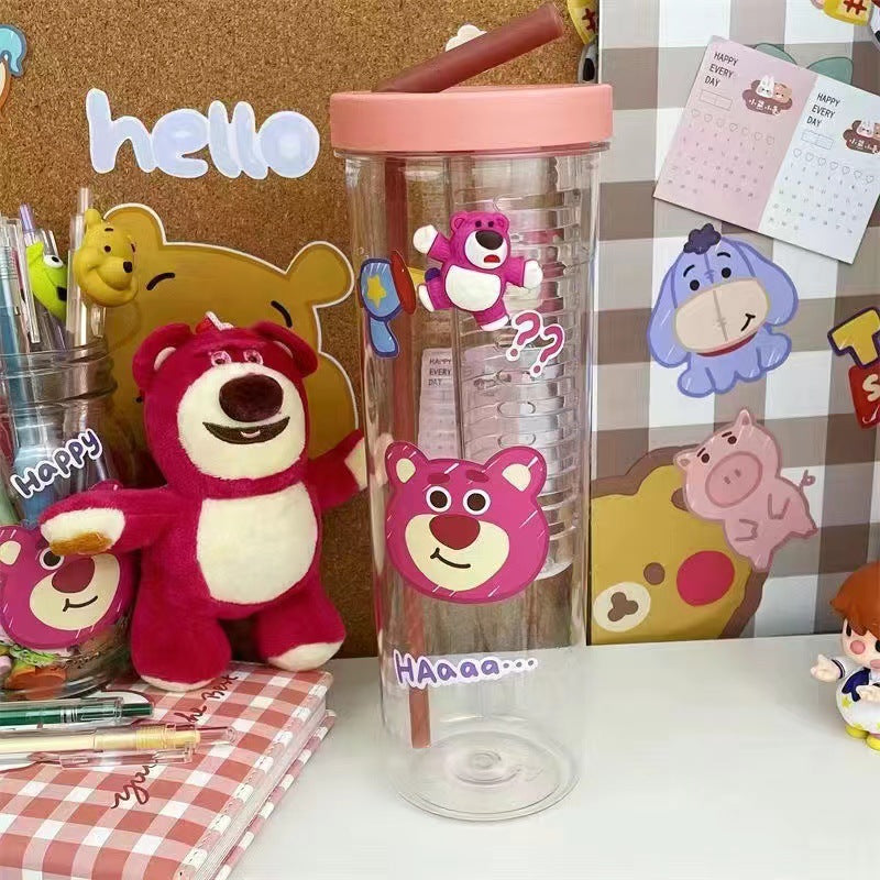 Cute Large-Capacity Cartoon Water Cup for Female Students