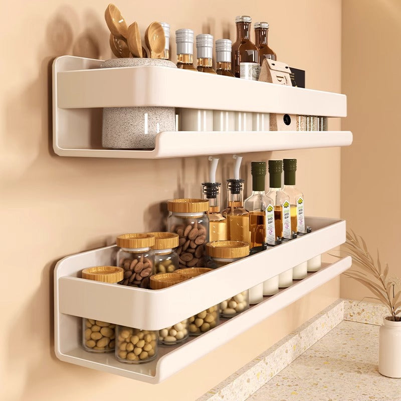 Punch-Free Wall-Mounted Kitchen Seasoning Rack