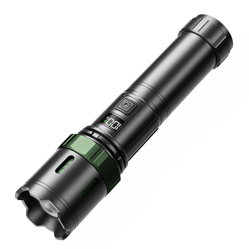 Cross-Border Super Bright Rechargeable Flashlight – Long-Endurance Laser Emergency Torch with Multi-Function & Long-Range Beam