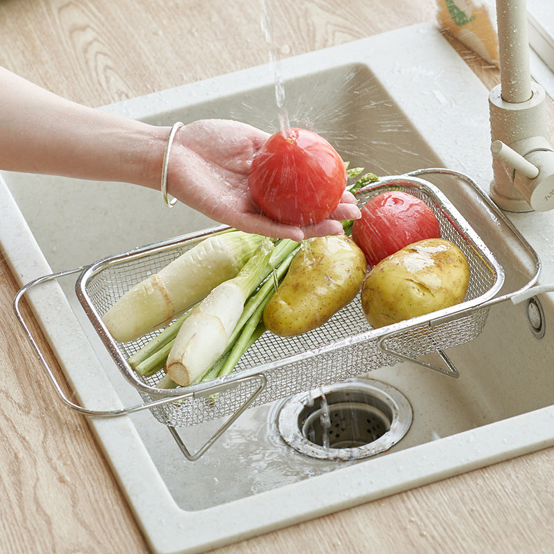 Retractable Vegetable Washing Basket - Sink Organizer