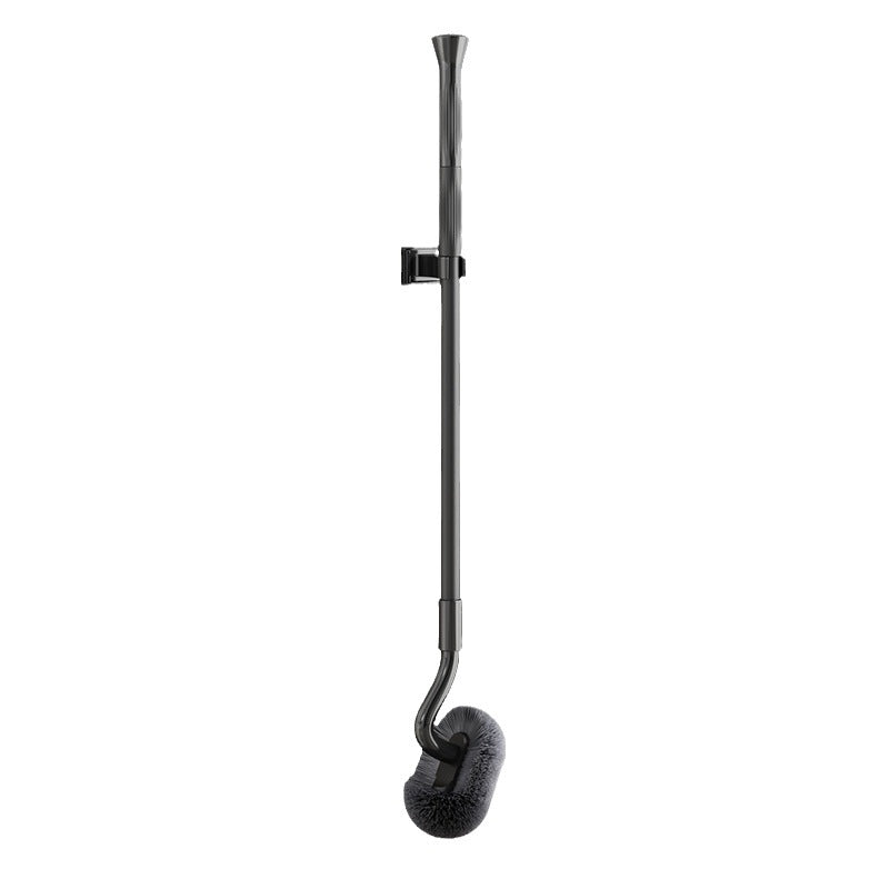 S-Shaped Telescopic Squatting Toilet Brush Wall-Mounted