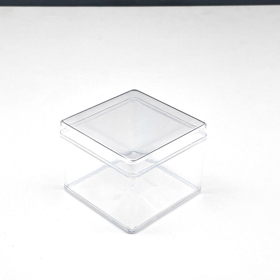 Transparent Plastic Square Food Display Box with Lid