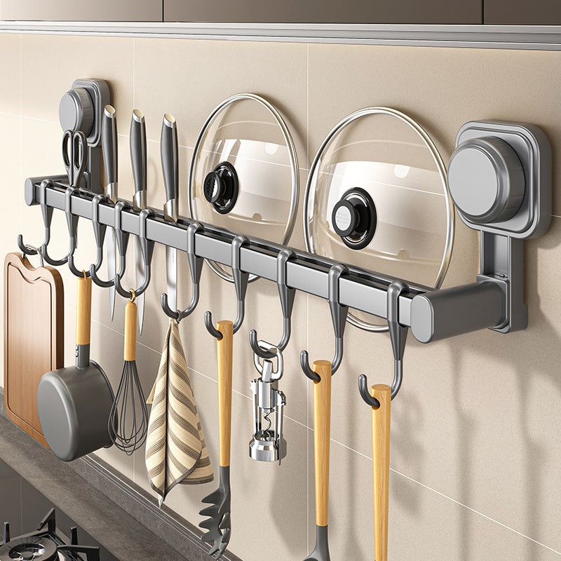 Punch-Free Suction Cup Kitchen Hook Rack – Strong Wall Storage