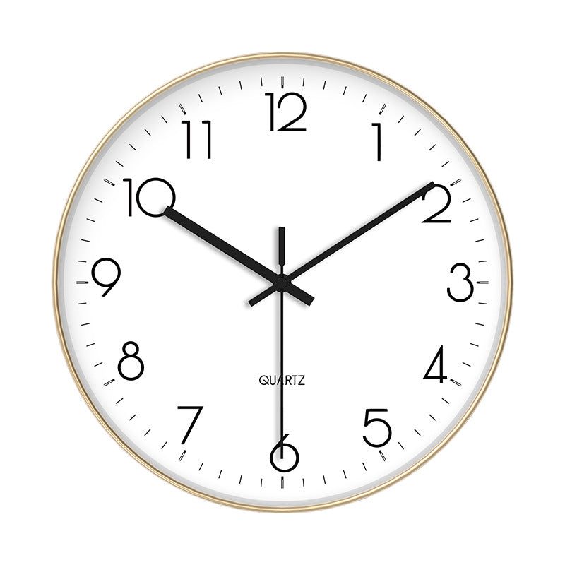 Creative No-Drill Quartz Wall Clock for Home Décor