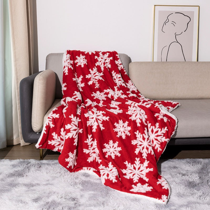 Double-Layer Thickened Cotton Velvet Bed Sheet Blanket