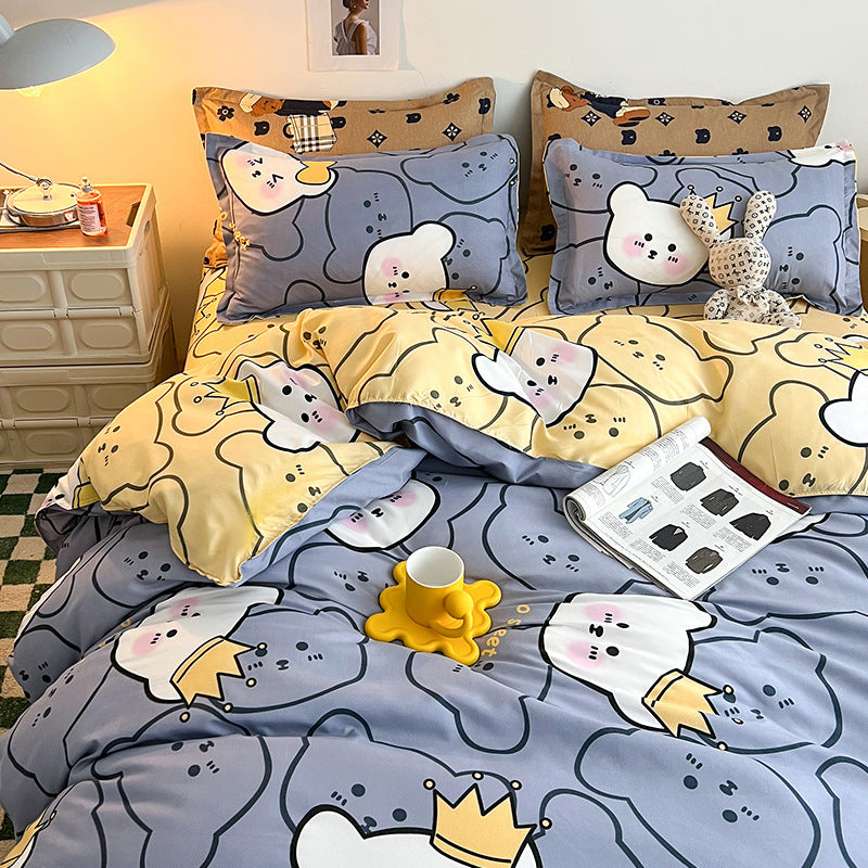 Cartoon Sanding Quilt Cover Set
