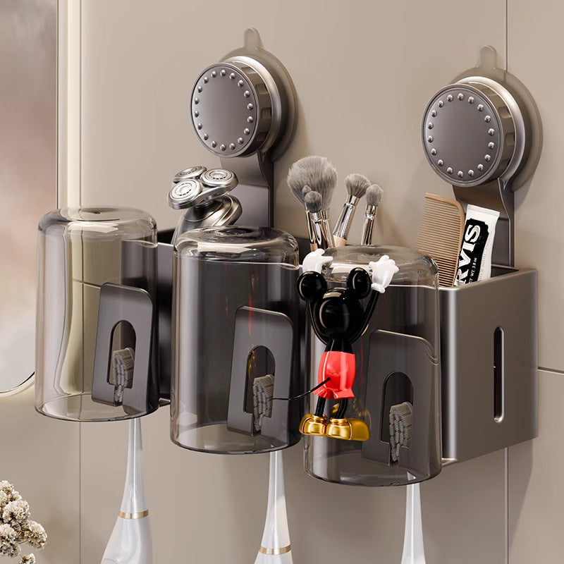 Suction Cup Toothbrush Holder & Razor Rack