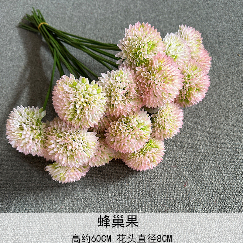 Artificial Honeycomb Fruit Simulation Flower – Faux Flower Row for Wedding Aisles, Ceiling Decor, Hotel & Home Floral Arrangements