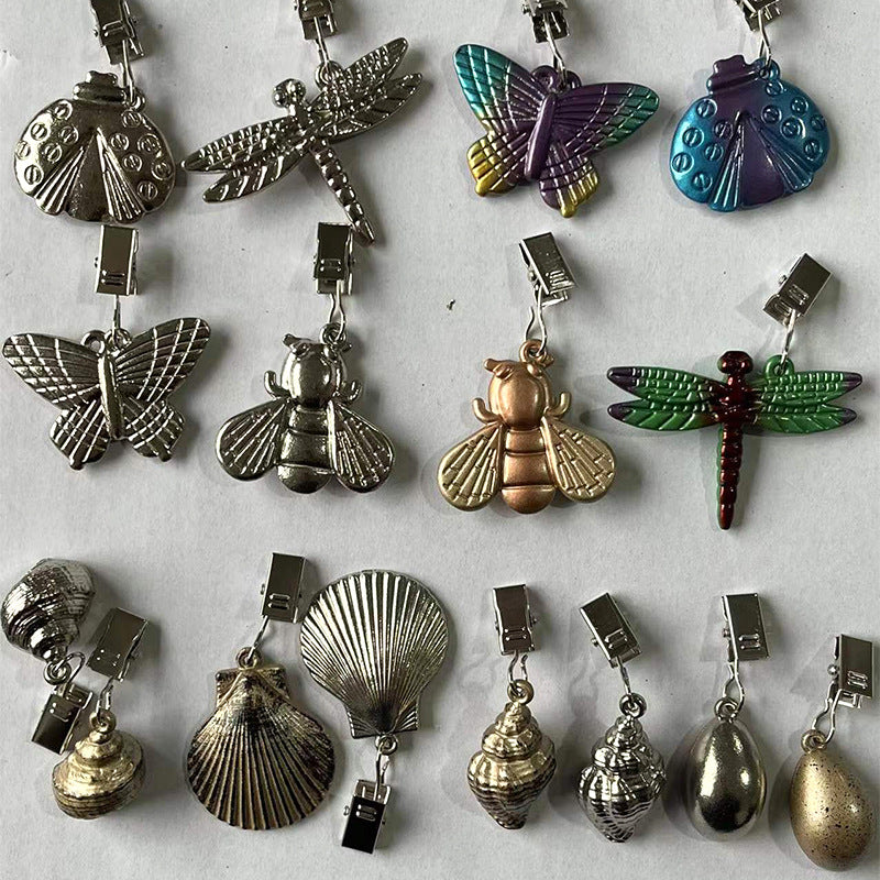 Creative Zinc Alloy Tablecloth Pendants Insect Style Set